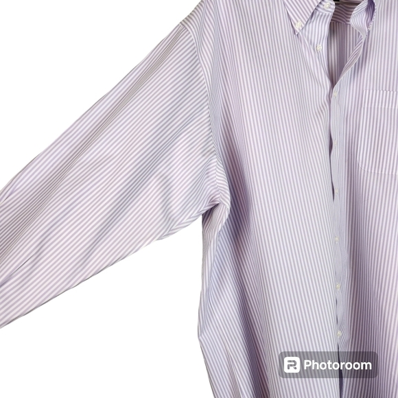 Nordstrom Men's Striped button down collar Dress Shirt, - Picture 3 of 8